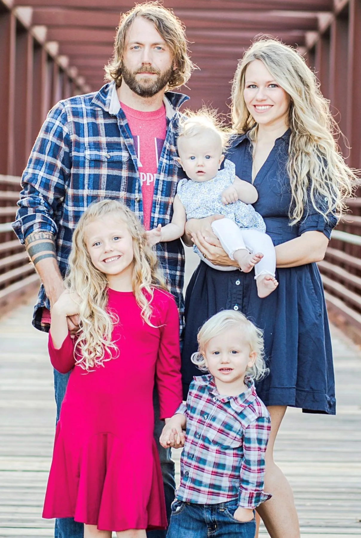 Carolina Xtreme owners Samantha and Aaron Ruehl with their family