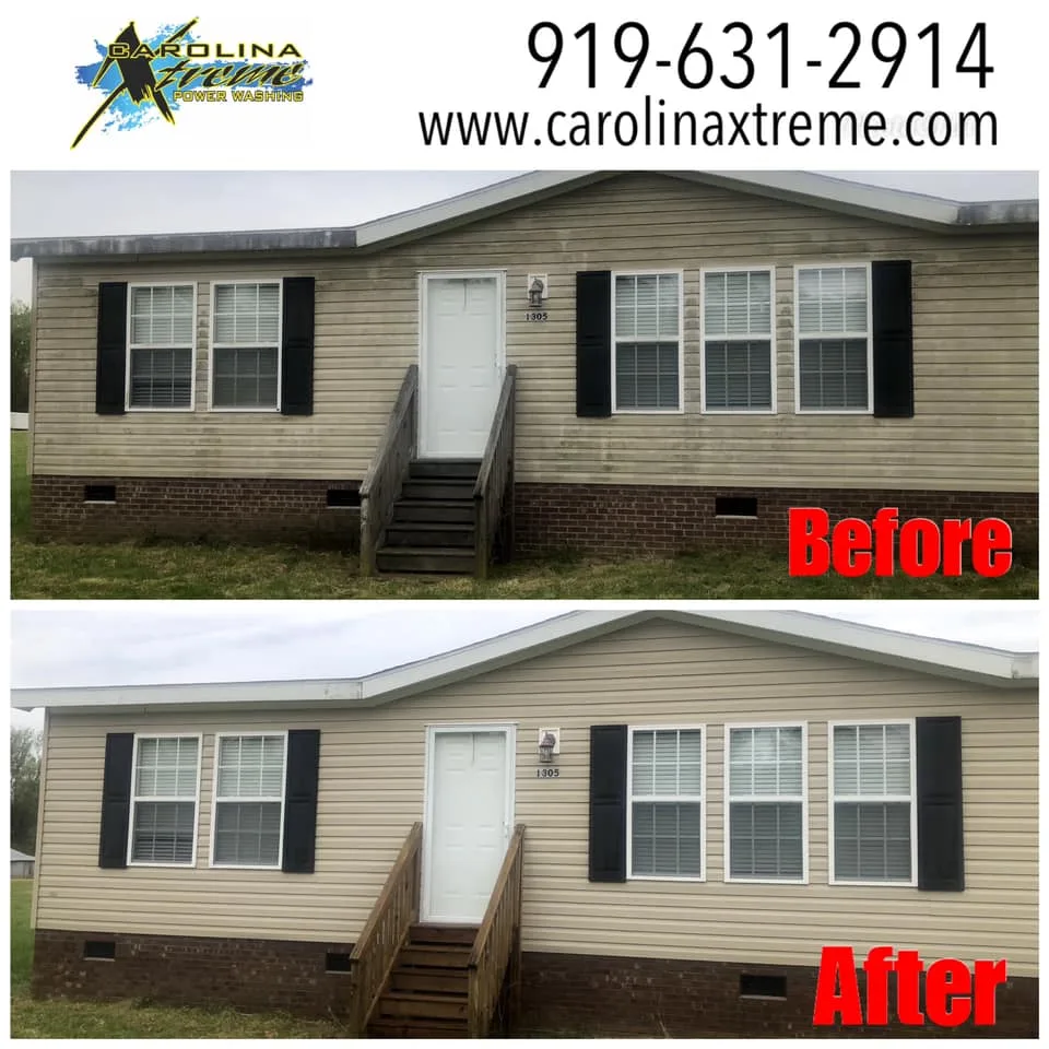 Carolina Xtreme residential house-washing transformation